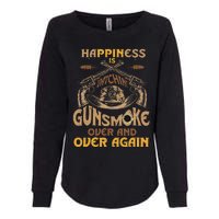 Funny Happiness Is Watching Gunsmoke Over And Over Again Womens California Wash Sweatshirt