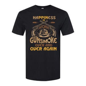 Funny Happiness Is Watching Gunsmoke Over And Over Again Softstyle CVC T-Shirt