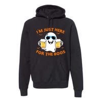 Funny Halloween Im Just Here For The Boos Costume Gift Premium Hoodie