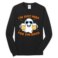 Funny Halloween Im Just Here For The Boos Costume Gift Tall Long Sleeve T-Shirt