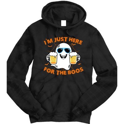 Funny Halloween Im Just Here For The Boos Costume Gift Tie Dye Hoodie