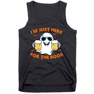 Funny Halloween Im Just Here For The Boos Costume Gift Tank Top