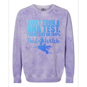 Funny Halloween Im 100% Percent That Witch Gift Colorblast Crewneck Sweatshirt