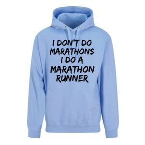 Funny Husband I Dont Do Marathons I Do A Marathon Runner Unisex Surf Hoodie