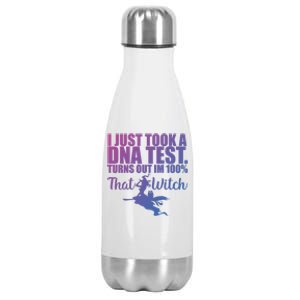 Funny Halloween Im 100% Percent That Witch Gift Stainless Steel Insulated Water Bottle