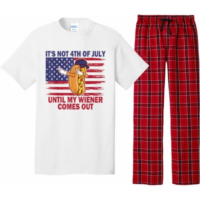 Funny Hotdog Its Not 4th Of July Until My Wiener Comes Out Pajama Set