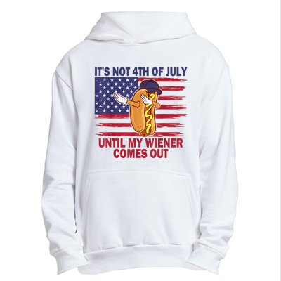 Funny Hotdog Its Not 4th Of July Until My Wiener Comes Out Urban Pullover Hoodie