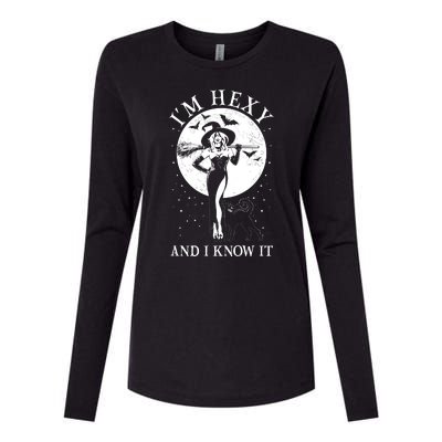 Funny Halloween I'm Hexy And I Know It Sexy Witch Womens Cotton Relaxed Long Sleeve T-Shirt