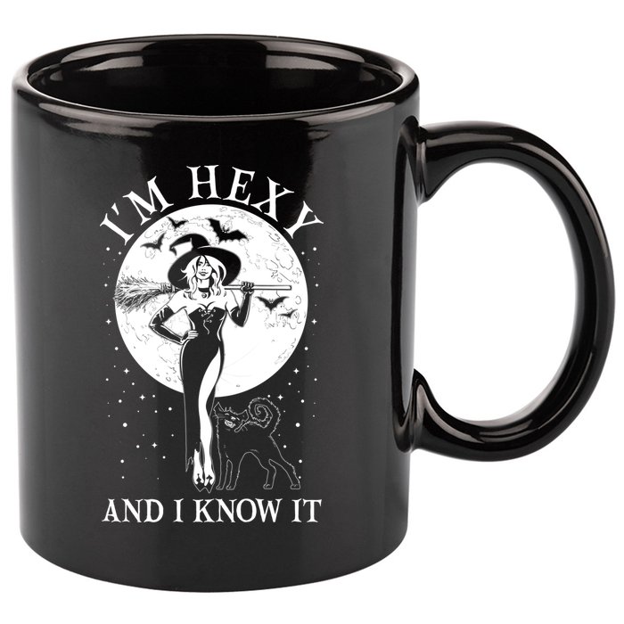 Funny Halloween I'm Hexy And I Know It Sexy Witch 11oz C Handle Ceramic Mug