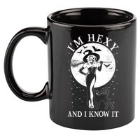 Funny Halloween I'm Hexy And I Know It Sexy Witch 11oz C Handle Ceramic Mug