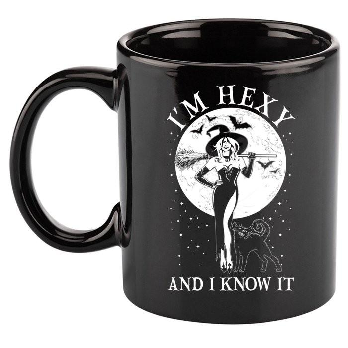 Funny Halloween I'm Hexy And I Know It Sexy Witch 11oz C Handle Ceramic Mug