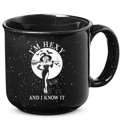 Funny Halloween I'm Hexy And I Know It Sexy Witch 15oz Campfire Ceramic Mug