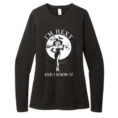 Funny Halloween I'm Hexy And I Know It Sexy Witch Womens CVC Long Sleeve Shirt