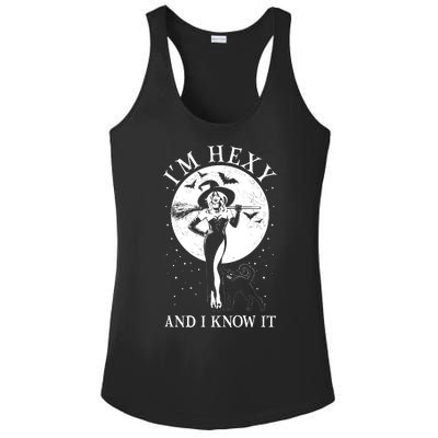 Funny Halloween I'm Hexy And I Know It Sexy Witch Ladies PosiCharge Competitor Racerback Tank