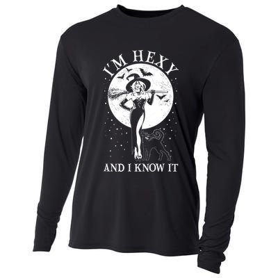 Funny Halloween I'm Hexy And I Know It Sexy Witch Cooling Performance Long Sleeve Crew