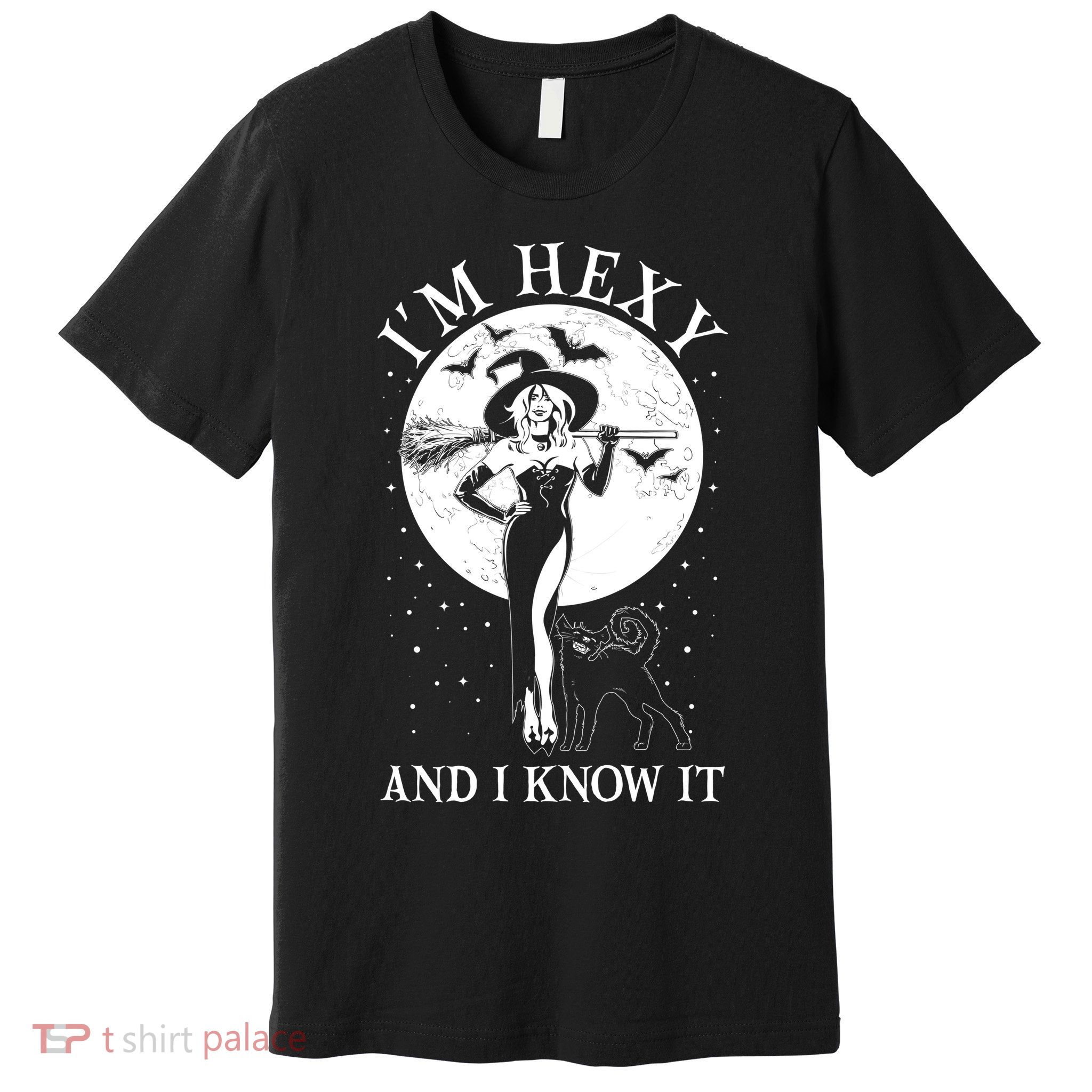 Funny Halloween I'm Hexy And I Know It Sexy Witch Premium T-Shirt