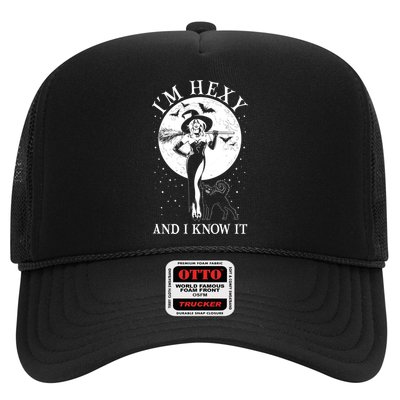 Funny Halloween I'm Hexy And I Know It Sexy Witch Trucker Hat