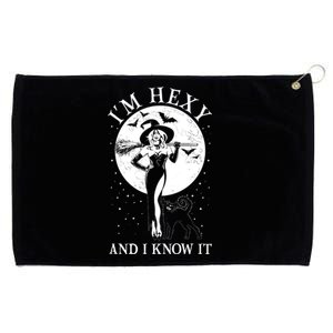 Funny Halloween I'm Hexy And I Know It Sexy Witch Grommeted Golf Towel