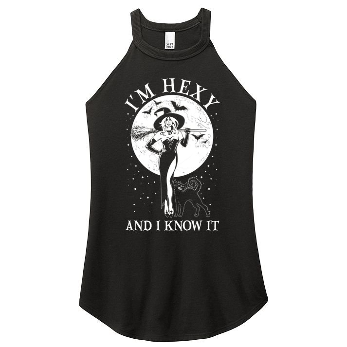 Funny Halloween I'm Hexy And I Know It Sexy Witch Women's Perfect Tri Rocker Tank