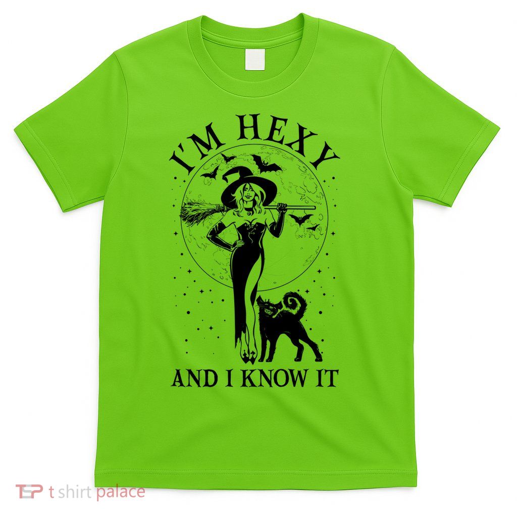 Funny Halloween I'm Hexy And I Know It Sexy Witch T-Shirt