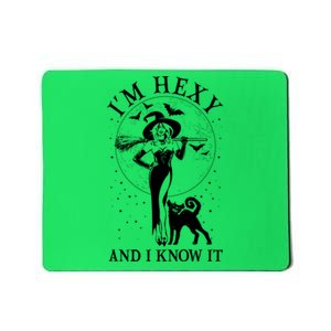 Funny Halloween I'm Hexy And I Know It Sexy Witch Mousepad