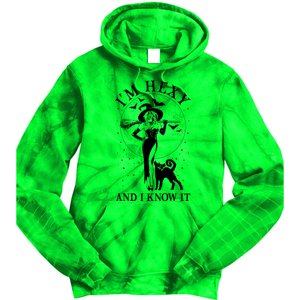 Funny Halloween I'm Hexy And I Know It Sexy Witch Tie Dye Hoodie