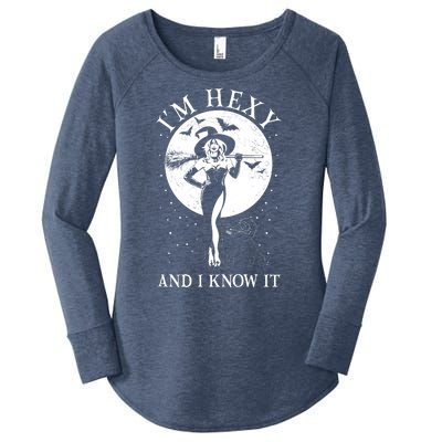 Funny Halloween I'm Hexy And I Know It Sexy Witch Women's Perfect Tri Tunic Long Sleeve Shirt