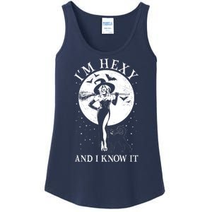 Funny Halloween I'm Hexy And I Know It Sexy Witch Ladies Essential Tank