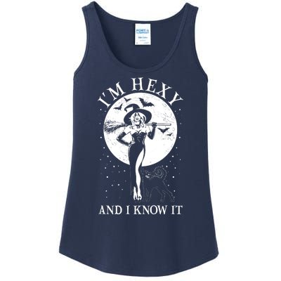 Funny Halloween I'm Hexy And I Know It Sexy Witch Ladies Essential Tank