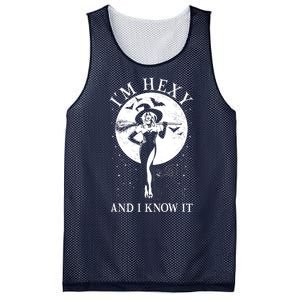 Funny Halloween I'm Hexy And I Know It Sexy Witch Mesh Reversible Basketball Jersey Tank