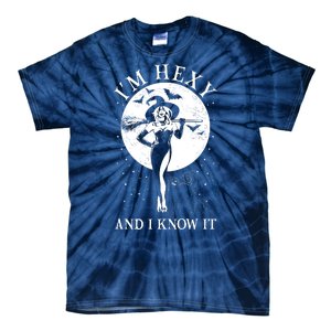 Funny Halloween I'm Hexy And I Know It Sexy Witch Tie-Dye T-Shirt