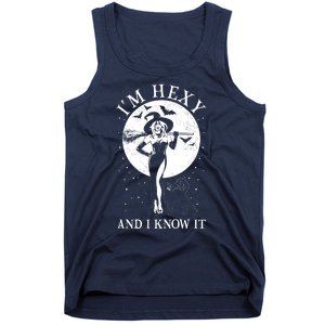 Funny Halloween I'm Hexy And I Know It Sexy Witch Tank Top