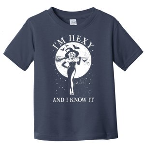 Funny Halloween I'm Hexy And I Know It Sexy Witch Toddler T-Shirt