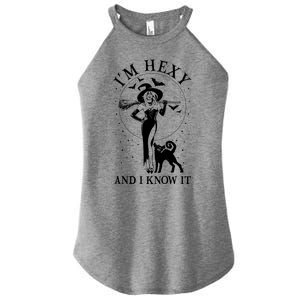 Funny Halloween I'm Hexy And I Know It Sexy Witch Women's Perfect Tri Rocker Tank