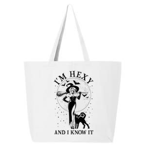 Funny Halloween I'm Hexy And I Know It Sexy Witch 25L Jumbo Tote