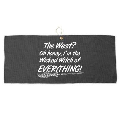 Funny Halloween I'm The Wicked Witch Of Everything Large Microfiber Waffle Golf Towel