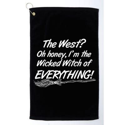 Funny Halloween I'm The Wicked Witch Of Everything Platinum Collection Golf Towel