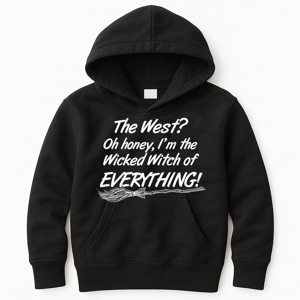 Funny Halloween I'm The Wicked Witch Of Everything Kids Hoodie