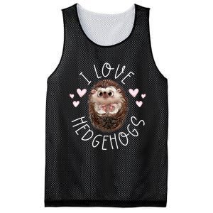 Funny Hedgehog I Love Hedgehogs Porcupine Mesh Reversible Basketball Jersey Tank