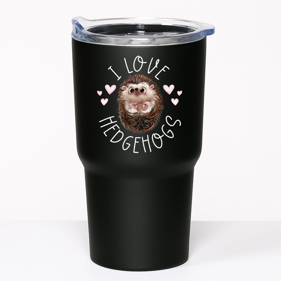 Funny Hedgehog I Love Hedgehogs Porcupine Tumbler