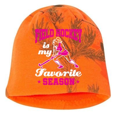 Field Hockey Is My Favorite Season Field Hockey Lover Funny Gift Kati - Camo Knit Beanie