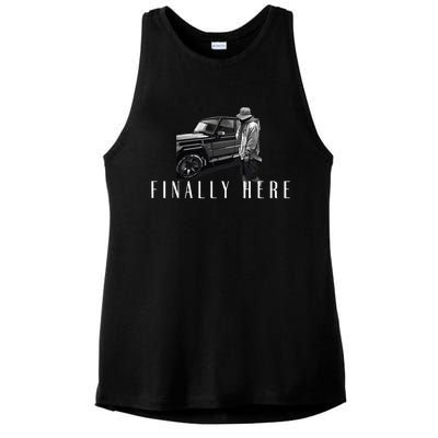 Finally Here Isaac Leo Album Mercy Ladies PosiCharge Tri-Blend Wicking Tank