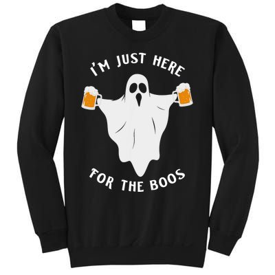 Funny Halloween IM Just Here For The Boos Costume Gift Sweatshirt