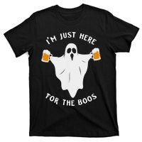 Funny Halloween IM Just Here For The Boos Costume Gift T-Shirt