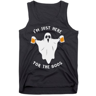 Funny Halloween IM Just Here For The Boos Costume Gift Tank Top