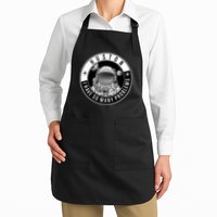 Funny Huston I Have So Many Problems Astronaut Emblem Full-Length Apron With Pockets
