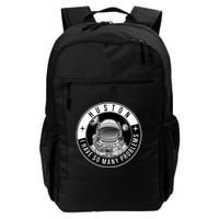 Funny Huston I Have So Many Problems Astronaut Emblem Backpack