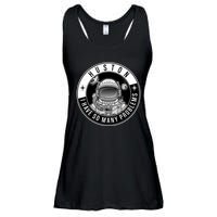 Funny Huston I Have So Many Problems Astronaut Emblem Ladies Essential Flowy Tank
