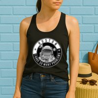 Funny Huston I Have So Many Problems Astronaut Emblem Womens Tank Top