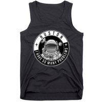 Funny Huston I Have So Many Problems Astronaut Emblem Tank Top